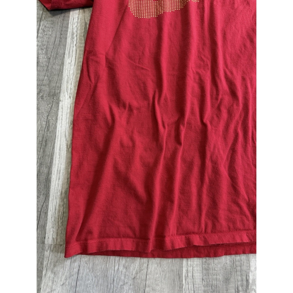 Nike The Nike Tee Youth Red Solid Crew‎ Neck Short Sleeve Logo T-Shirt Size Smal - Picture 4 of 9